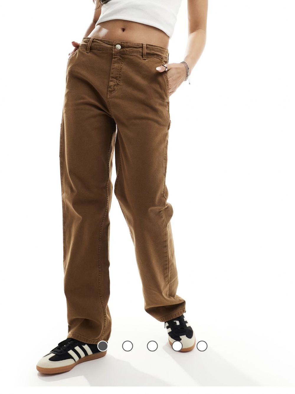 Carhartt WIP Pierce straight leg pants in brown size 26
